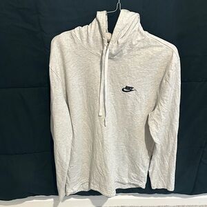 Nike Men's Light Gray Hoodie